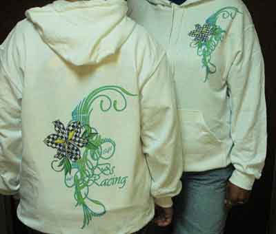 50/50 Hoodie made with sublimation printing